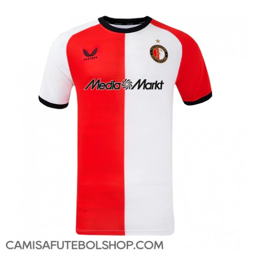 Camisa de time de futebol Feyenoord Replicas 1º Equipamento 2024-25 Manga Curta
